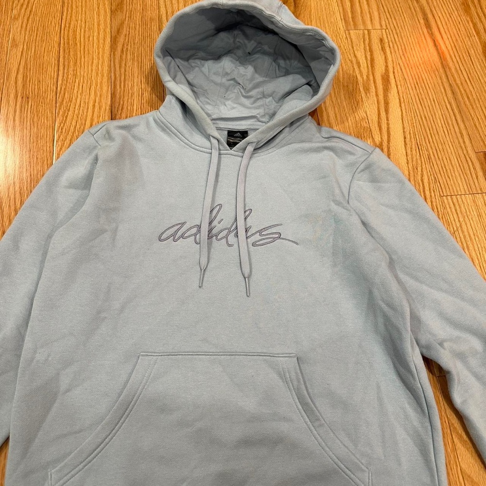 Adidas Light Gray Men's Hoodie